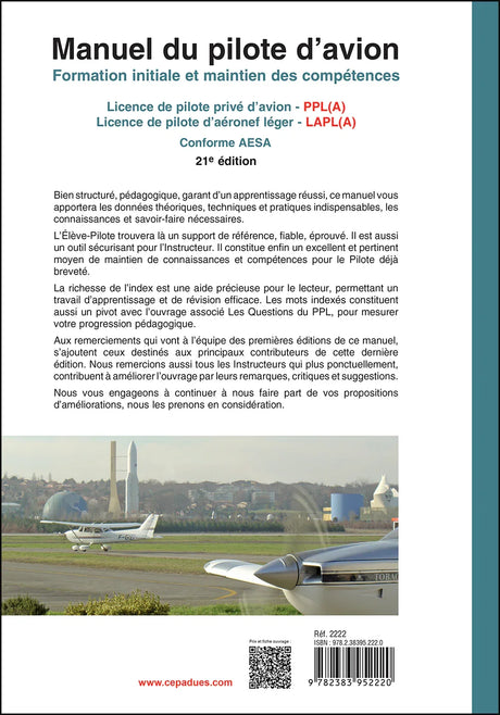 Manuel du pilote d'avion - 21e édition - Collectif Manuel Avion