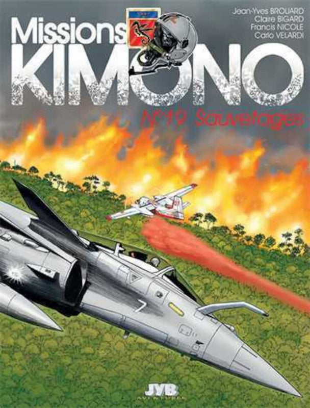 Première de couverture de la bande dessinée Missions Kimono numéro 19 : Sauvetages aux éditions JYB Aventures