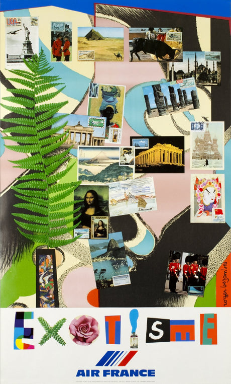 Affiche Air France Exotisme par Roger Bézombes