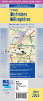 Carte Itinéraires Hélicoptères Région Parisienne 2023 plastifié - SIA - (1 / 100 000) DOCUMENTATIONS DU SIA SIA