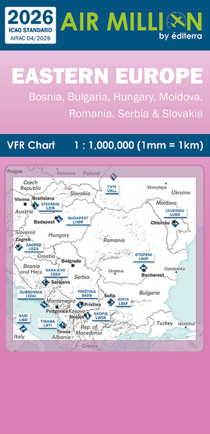 Carte Air Million Europe de l'Est 2026 Editerra (1/1 000 000)