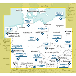 Carte Europe Centrale Air Million 2026 Editerra