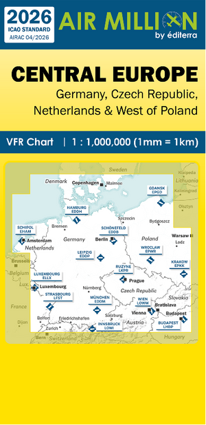 Carte Europe Centrale Air Million 2026 Editerra