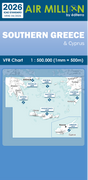 Carte Grèce et Balkans sud 2026 1/500000 Air Million Editerra