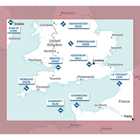 Carte Air Million Sud de l'Angleterre et Pays de Galles  2026 Editerra (1/500 000) 