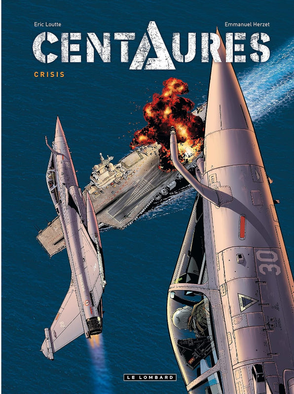 Première de couverture de la bande dessinée Centaures risis par Eric Loutte et Emmanuel Herzet aux éditions Le Lombard