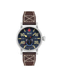 Montre AVI-8 Dambuster 80th anniversary Royal British Legion en édition limitée, bracelet en cuir marron cadran bleu