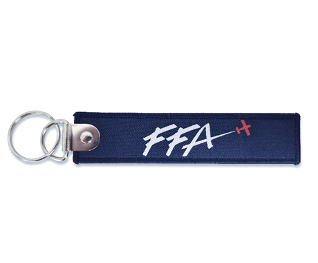 Porte-clés flamme FFA bleu et blanc