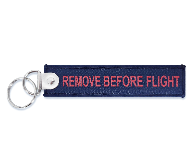 Porte-clés flamme FFA bleu et rouge