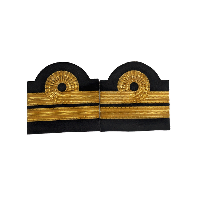 Galons d'épaule brodés dorés 2 galons