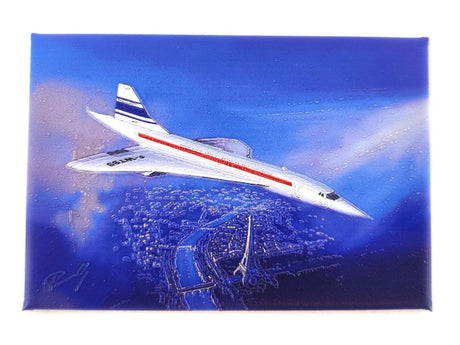 Magnet Concorde au dessus de Paris - Lucio Perinotto Cadeaux - Gadgets LA BOUTIQUE DU PILOTE