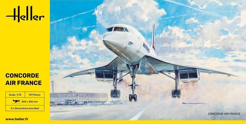 Maquette d'avion : Concorde AirFrance - Jeux et jouets Heller - Avenue des  Jeux