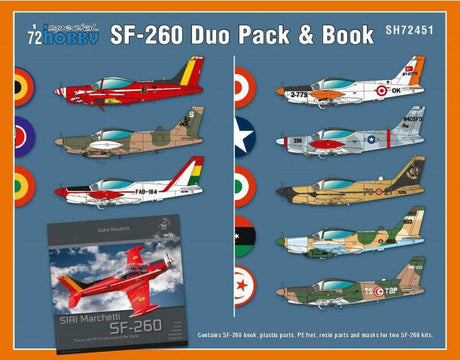 Maquette SIAI-Marchetti SF-260 Duo Pack & Book - Special Hobby MAQUETTES A CONSTRUIRE Special Hobby
