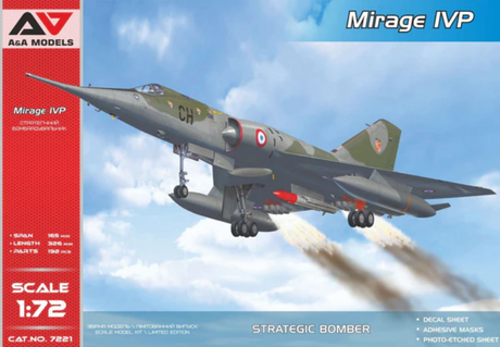 Boîte de la maquette du Mirage IV P échelle 1/72 par A&A Models