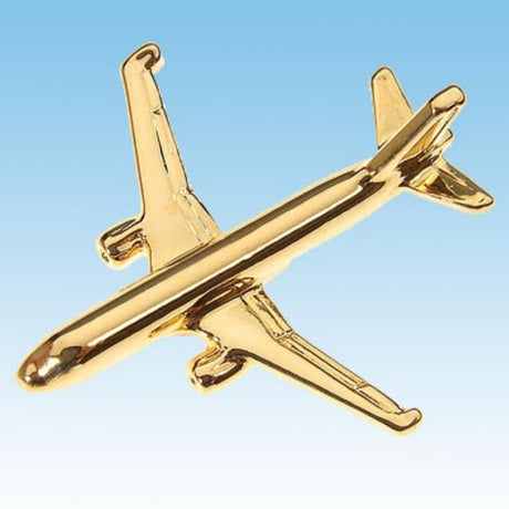 Pin's doré représentant l'avion A320