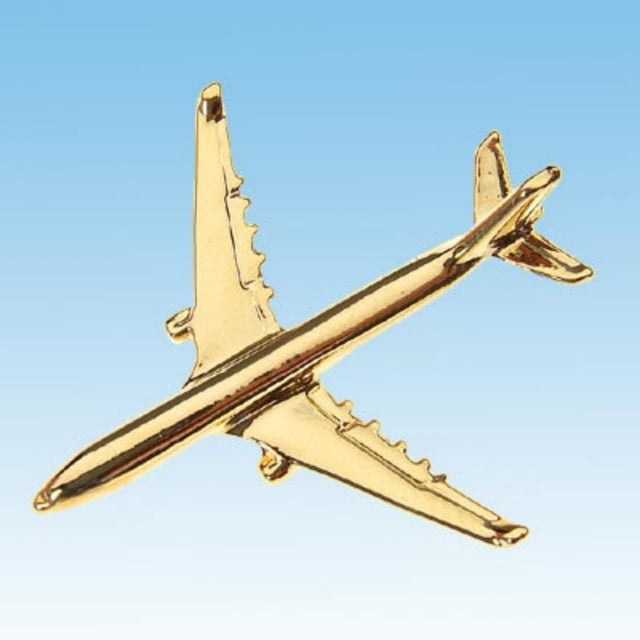 Pin's doré représenaant l'avion Airbus 330 