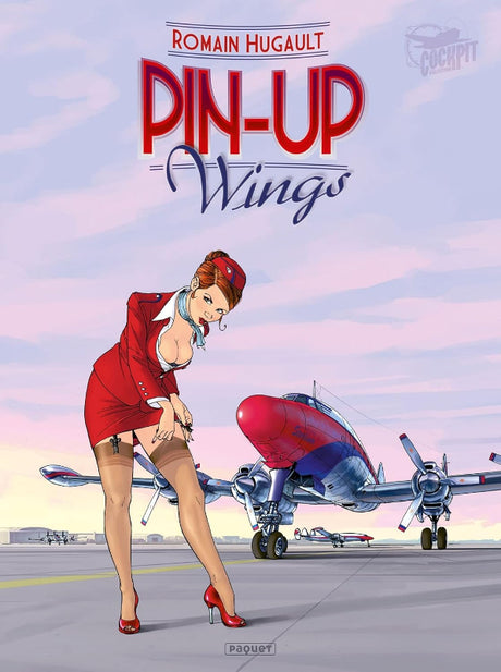 Première de couverture du livre Pin-Up Wings par Romain Hugault aux éditions Paquet