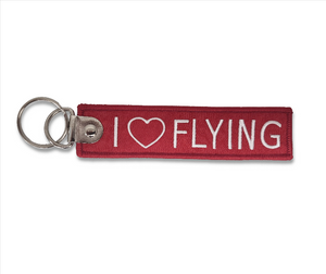 Porte-clés flamme I Love Flying
