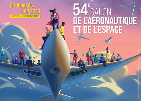 Poster Affiche SIAE 2023 Cadeaux - Gadgets LA BOUTIQUE DU PILOTE