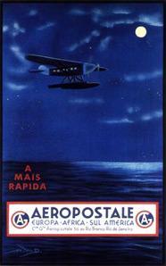 affiche musee air france 63 cm x 100 cm 566 aeropostale