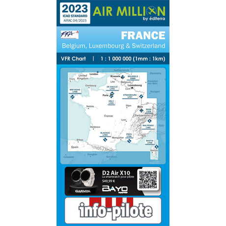 Carte Plastifiée France Nord 2023 édition 2 - SIA - La Boutique du Pilote –  LA BOUTIQUE DU PILOTE