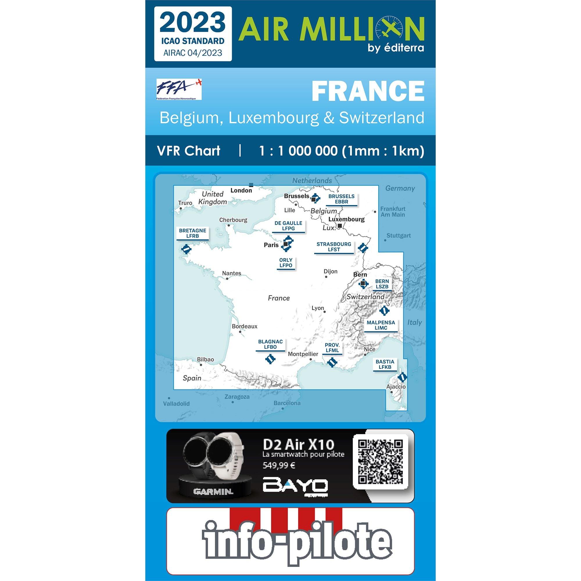 CARTE AIR MILLION FRANCE 2023 Cartes Air Million Editerra
