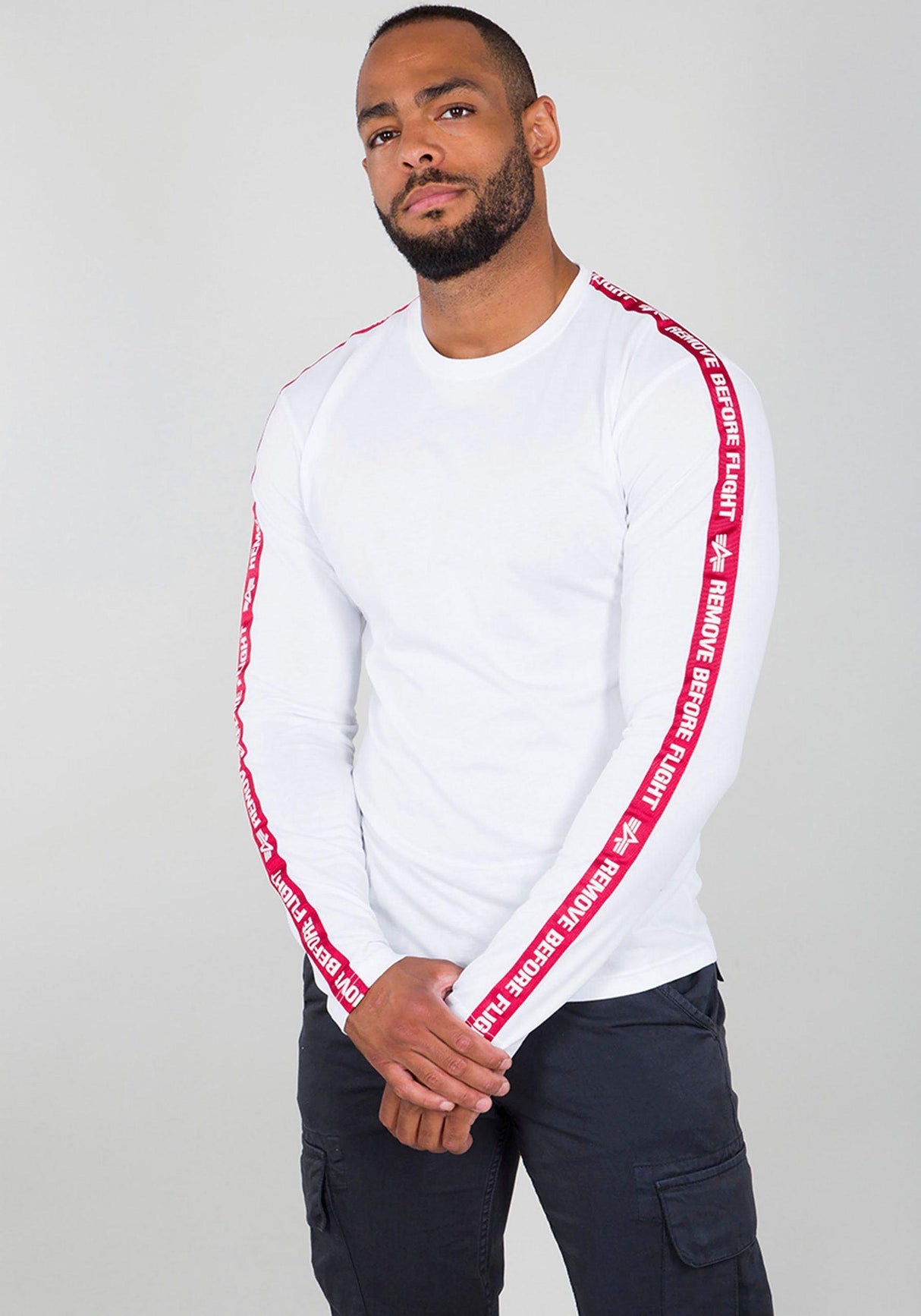 t-shirt remove before flight - blanc - manches longues